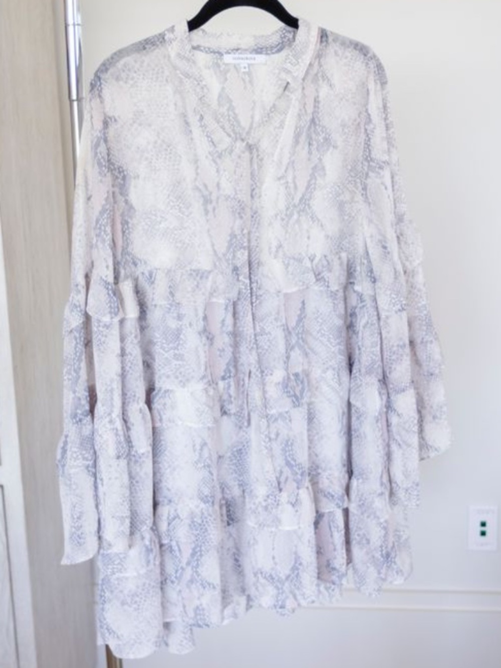 Olivaceous Snakeskin Mini Dress